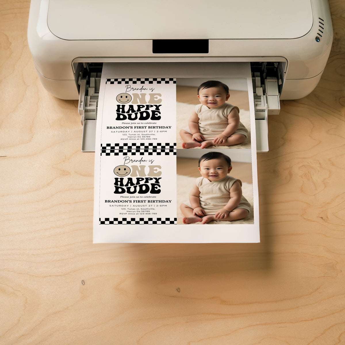 One Happy Dude Birthday Invitation Digital, Editable Birthday Invitation One Happy Dude invite Boys first birthday invitation, Evite, 0638