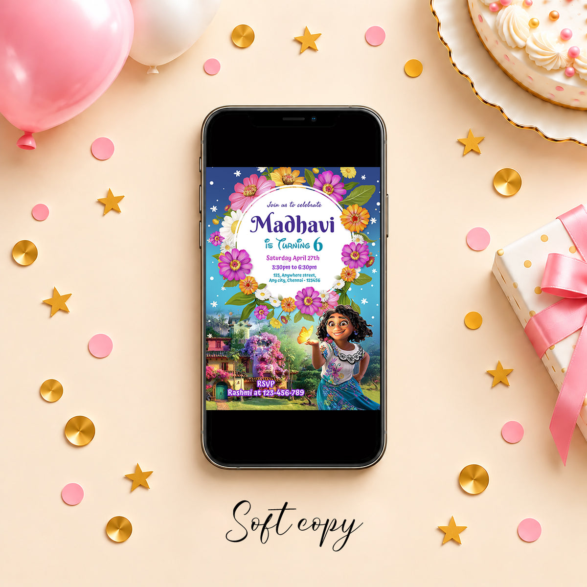 Encanto Mirabel Birthday Invitation | Digital & Printed