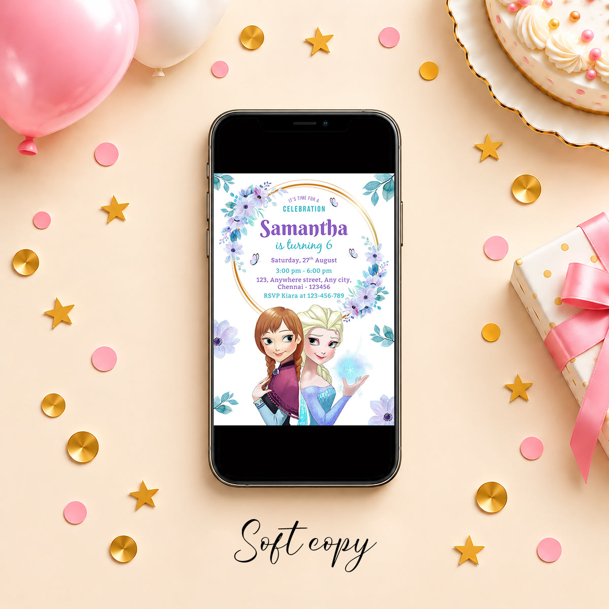 Frozen Birthday Invitation | Digital & Printed
