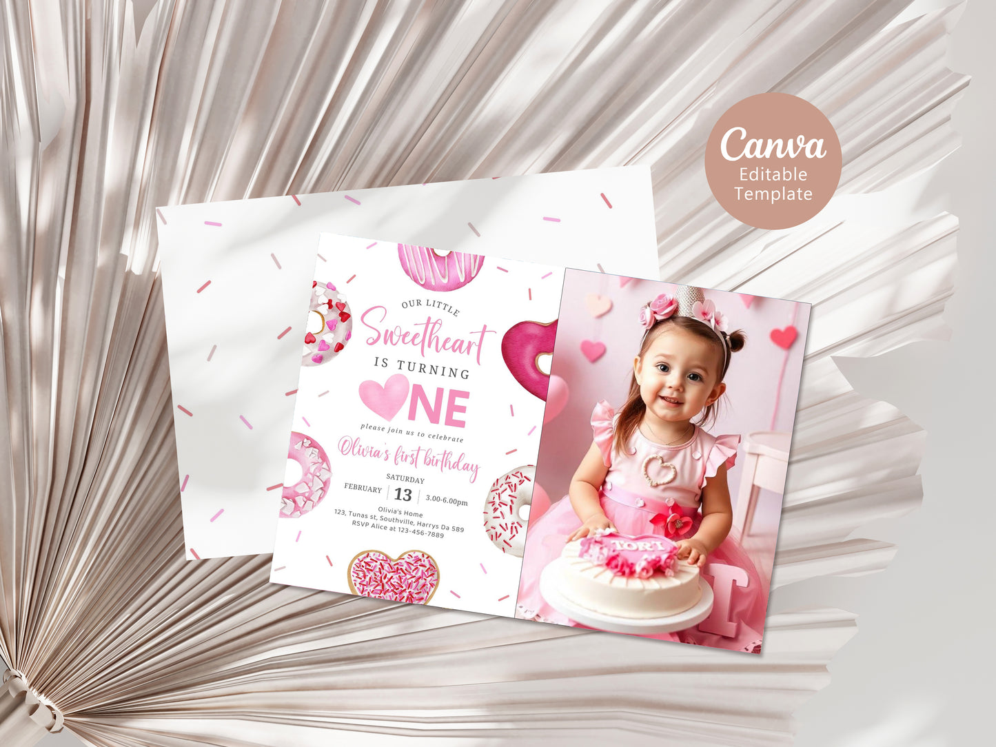 Sweetheart Birthday, First Birthday, Valentine Birthday, Little Sweetheart, Valentine Invitation, Photo Invite 1st Birthday Evite, 0472