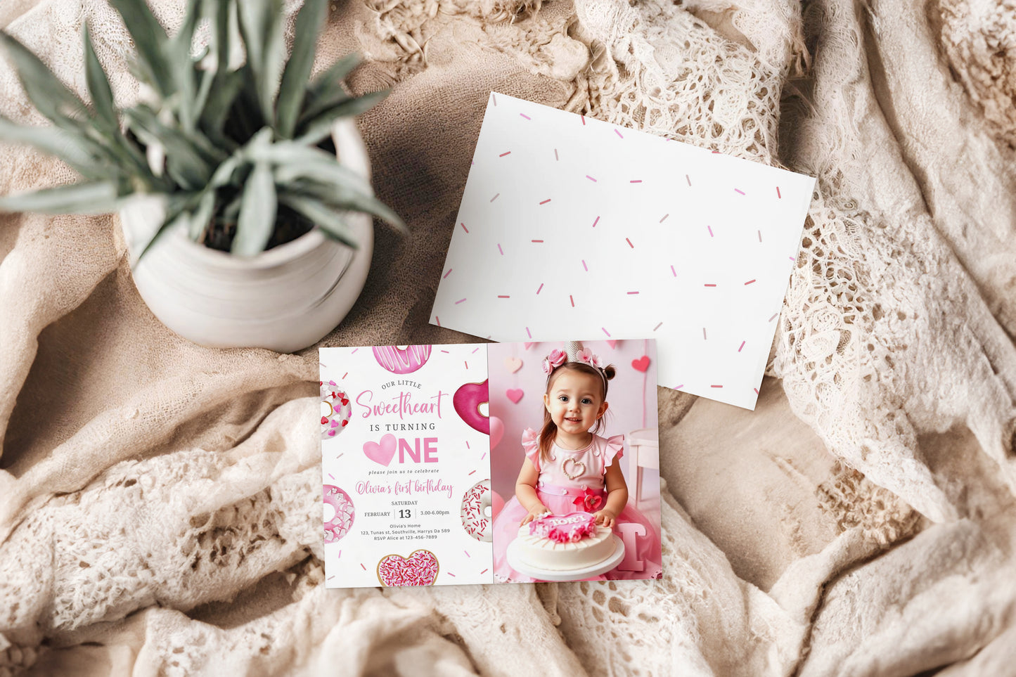 Sweetheart Birthday, First Birthday, Valentine Birthday, Little Sweetheart, Valentine Invitation, Photo Invite 1st Birthday Evite, 0472