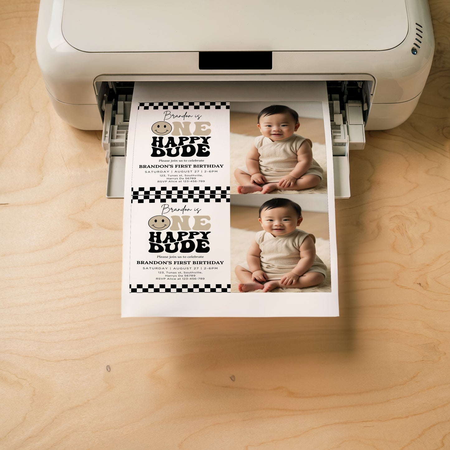 One Happy Dude Birthday Invitation Digital, Editable Birthday Invitation One Happy Dude invite Boys first birthday invitation, Evite, 0638