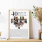 40 Reasons We Love You Poster With Pictures Template, Printable 40th Birthday Gift for Him or Her Editable, Personalized 40th Birthday Decor