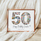 EDITABLE 50th Birthday Photo Collage, 50th Birthday Photo Poster Template, 50th Birthday Gifts, 50th Birthday Party Decorations, Canva 0597