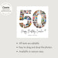 EDITABLE 50th Birthday Photo Collage, 50th Birthday Photo Poster Template, 50th Birthday Gifts, 50th Birthday Party Decorations, Canva 0597