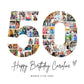 EDITABLE 50th Birthday Photo Collage, 50th Birthday Photo Poster Template, 50th Birthday Gifts, 50th Birthday Party Decorations, Canva 0597