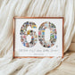 60th EDITABLE Photo Poster, Birthday Photo Collage, Birthday Collage, Number Collage, 60th Birthday Gift, 60th Birthday Decorations, Canva 0575