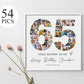 65th EDITABLE Photo Poster, Birthday Photo Collage, Birthday Collage, Number Collage, 65th Birthday Gift, 65th Birthday Decorations, Canva 0573