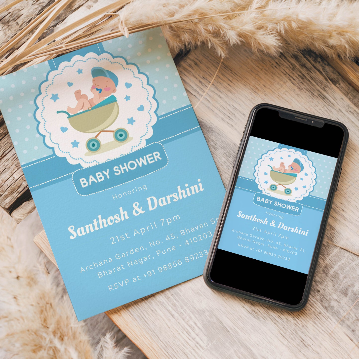 Funny Baby Shower Invitation Template, Printable Invitation, Gender reveal, Evite, Digital Invite, – BS022