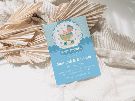 Funny Baby Shower Invitation Template, Printable Invitation, Gender reveal, Evite, Digital Invite, – BS022