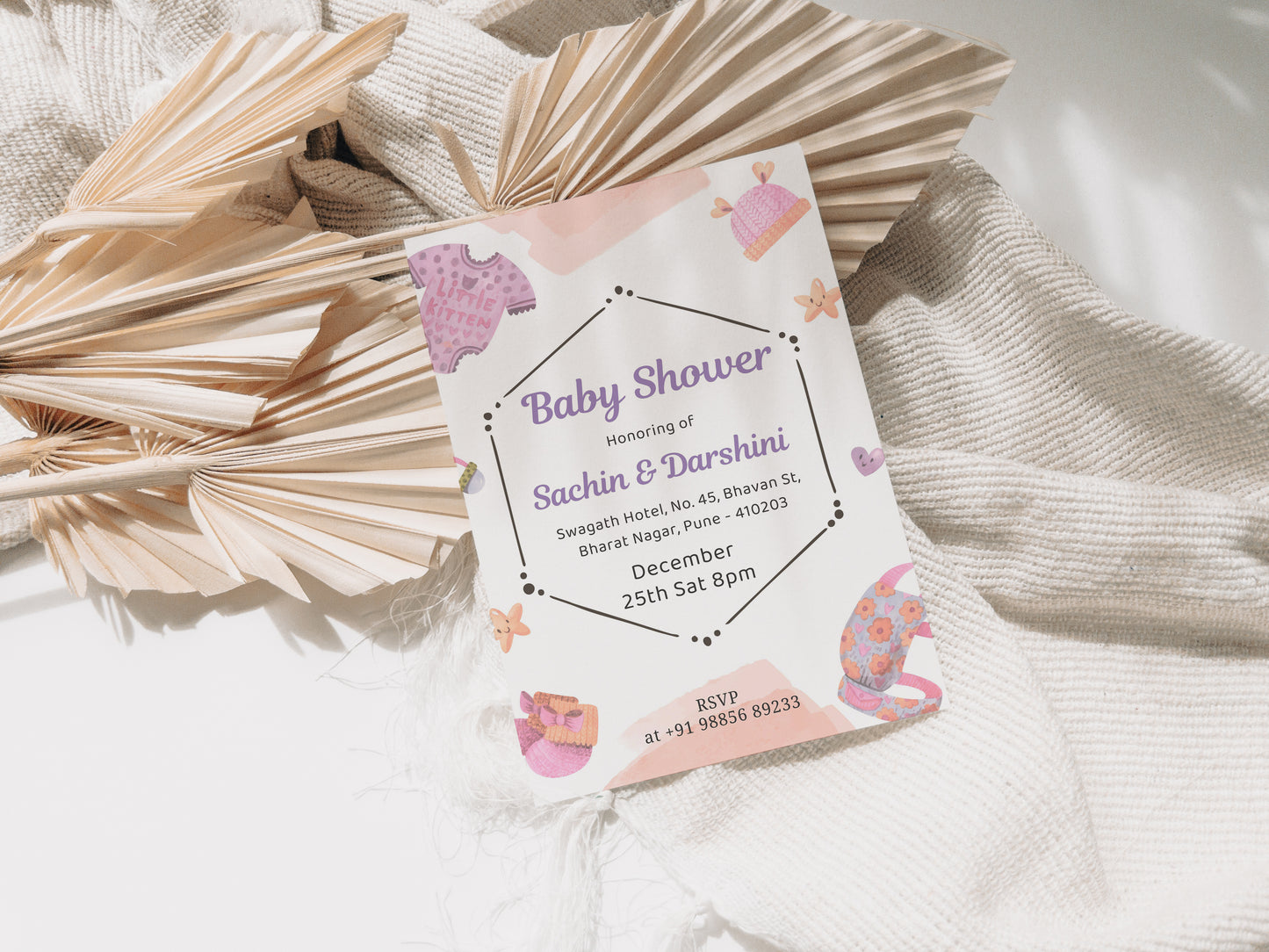 Rustic Baby Shower Invitation Template, Printable Invitation, Gender reveal, Evite, Digital Invite, – BS049