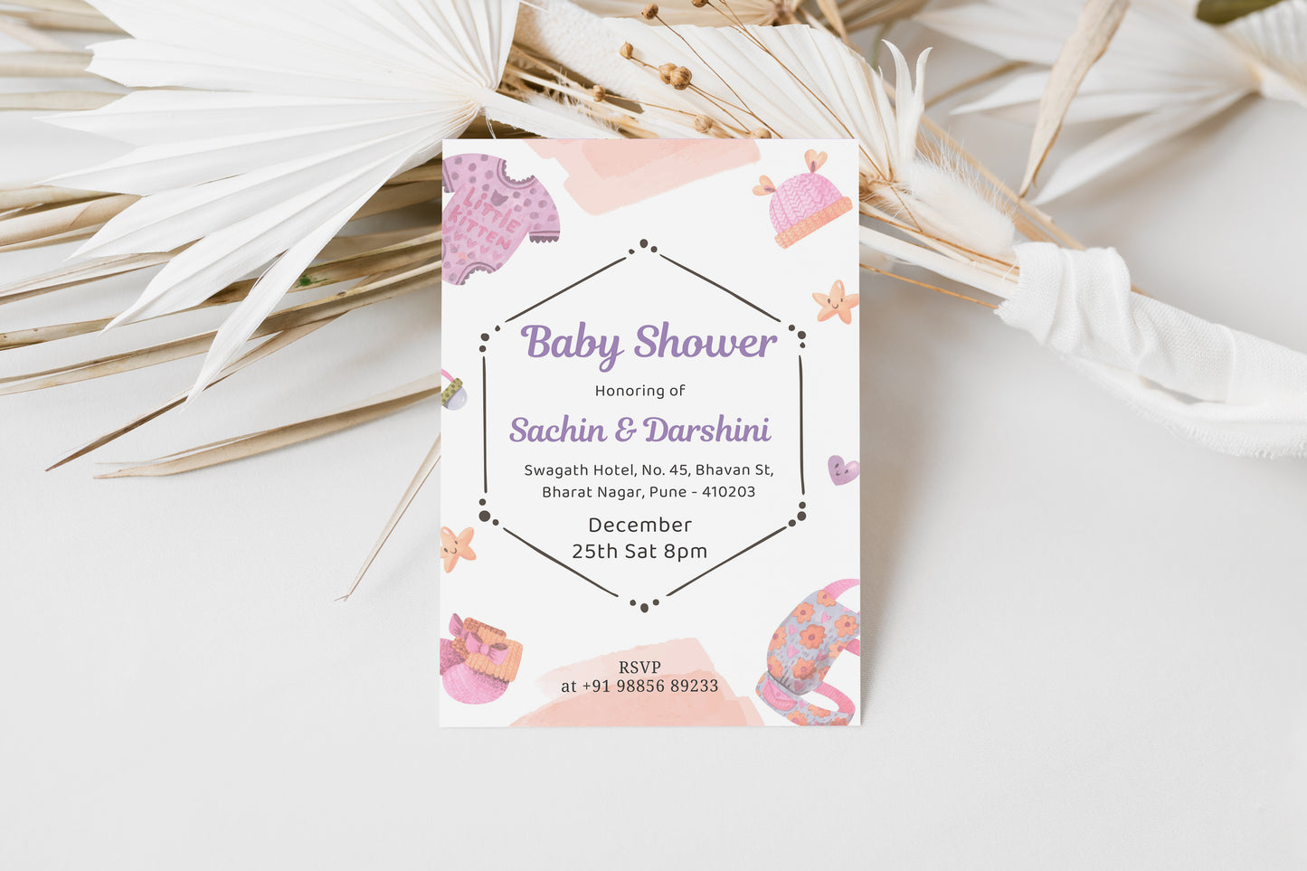 Rustic Baby Shower Invitation Template, Printable Invitation, Gender reveal, Evite, Digital Invite, – BS049