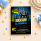 Batman Birthday Invitation | Digital & Printed