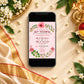 Blush Watercolor Floral 60th Wedding Invitation | Digital & Printed