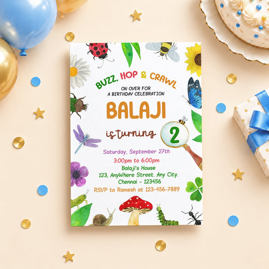 Bugs Birthday Invitation | Digital & Printed