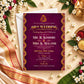 Burgundy 60th Wedding Invitation | Digital & Printed