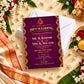 Burgundy 60th Wedding Invitation | Digital & Printed