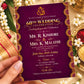 Burgundy 60th Wedding Invitation | Digital & Printed