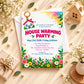 Colorful Floral Keychain Poster Housewarming Invitation | Griha Pravesh