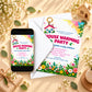 Colorful Floral Keychain Poster Housewarming Invitation | Griha Pravesh