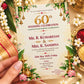 Elegant 60th Wedding Anniversary Invitation | Sashtiapthapoorthi Digital & Printed