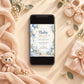 Elegant Blue Baby Shower Invitation | Digital & Printed