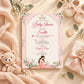 Elegant Blush Pink Baby Shower Invitation | Digital & Printed