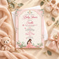 Elegant Blush Pink Baby Shower Invitation | Digital & Printed