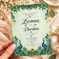 Elegant Peacock Wedding Invitation Card