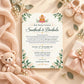 Elegant Sage Green & Gold Baby Shower Invitation | Digital & Printed