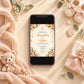 Elegant Floral Seemantham Invitation | Traditional Indian Baby Shower