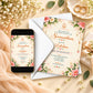Elegant Floral Seemantham Invitation | Traditional Indian Baby Shower