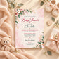 Elegant Watercolor Baby Shower Invitation | Digital & Printed