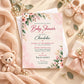 Elegant Watercolor Baby Shower Invitation | Digital & Printed