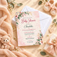 Elegant Watercolor Baby Shower Invitation | Digital & Printed
