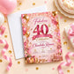 Fabulous 40th Birthday Celebration Invitation | Digital & Printed