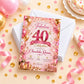 Fabulous 40th Birthday Celebration Invitation | Digital & Printed