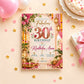 Fabulous Pink 30th Birthday Celebration Invitation | Digital & Printed