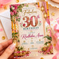Fabulous Pink 30th Birthday Celebration Invitation | Digital & Printed