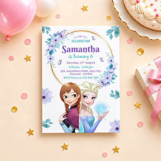 Frozen Birthday Invitation | Digital & Printed