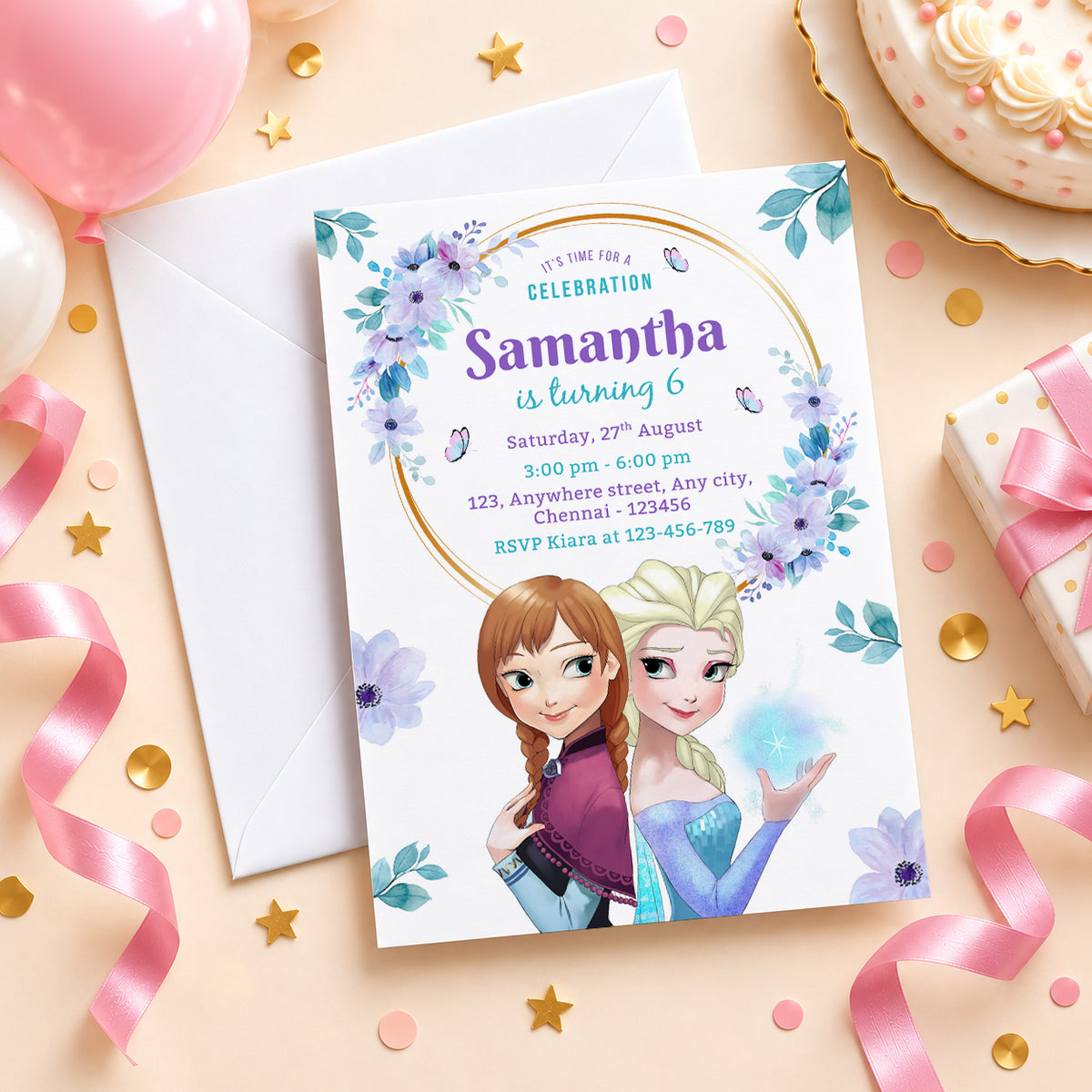 Frozen Birthday Invitation | Digital & Printed