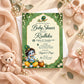 Green Little Krishna Baby Shower Invitation | Digital & Printed