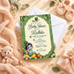 Green Little Krishna Baby Shower Invitation | Digital & Printed
