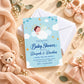 Hooray Blue Baby Shower Invitation | Digital & Printed