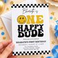 One Happy Dude 1st Birthday Invitation | Digital & Printed