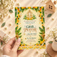 Festive Ganesha Floral Housewarming Invitation | Digital & Printed
