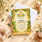 Festive Ganesha Floral Housewarming Invitation | Digital & Printed