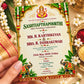 Ornate Ganesha Temple 60th Wedding Anniversary Invitation | Digital & Printed