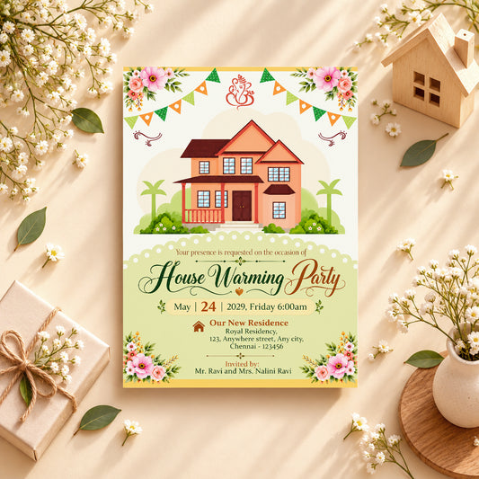 Pastel Housewarming Invitation | Digital & Printed