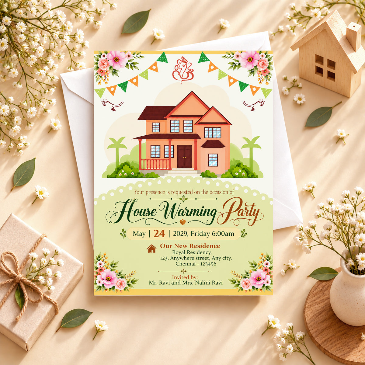 Pastel Housewarming Invitation | Digital & Printed